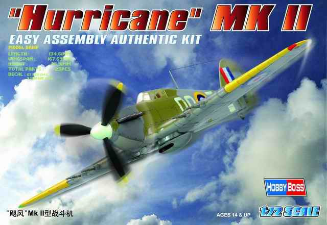 Hobby Boss Models - Hurricane Mk.Ii 1:72 - 80215