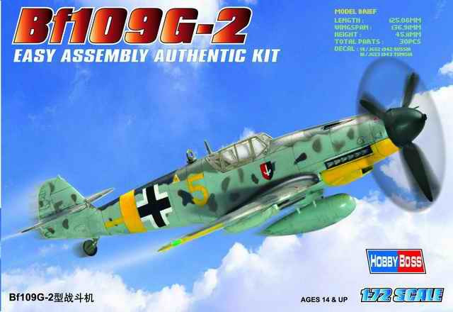 Hobby Boss Models - Bf-109G-2 Messerschmitt 1:72 - 80223