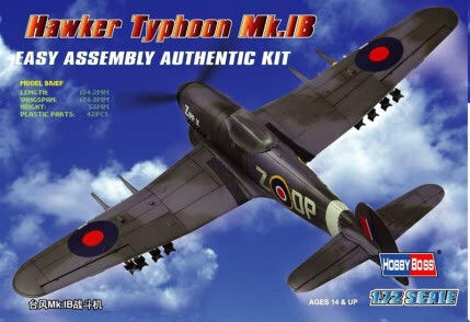 Hobby Boss Models - Hawker Typhoon 1:72 - 80232