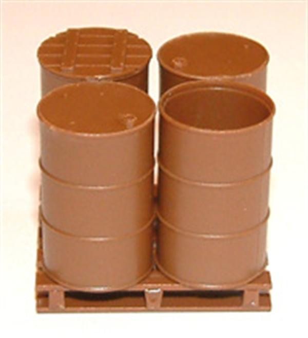 Tichy Train Group - O 16-55gal Drums/Lids & 4skids - 2024
