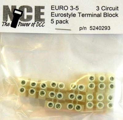 NCE Power for DCC - 14-24Awg 3cir Euro Term Strip - 293