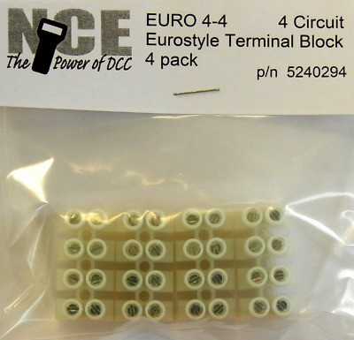 NCE Power for DCC - 14-24Awg 4cir Euro Term Strip - 294