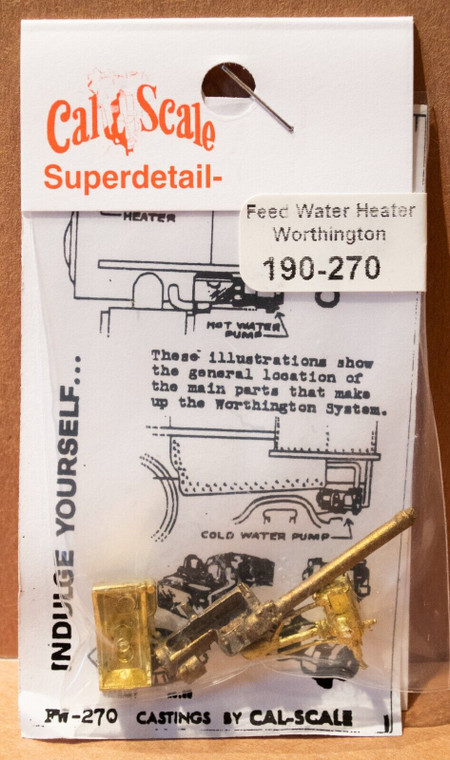 Cal-Scale Train Parts - Ho Oil Heater Worthington Type - 270