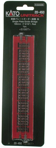 Kato - N Plate Girder Bridge Red 186m - 20450