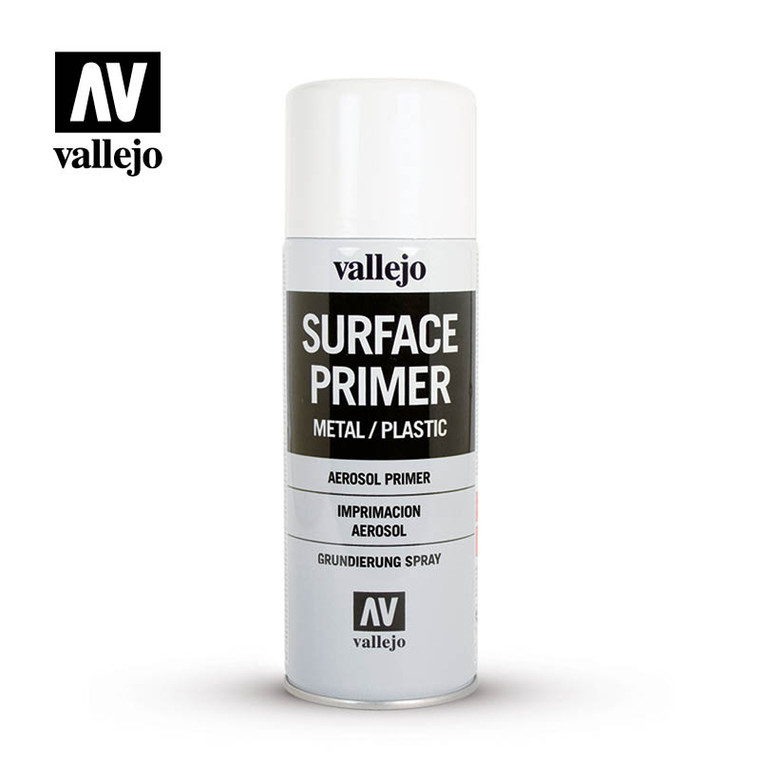 Vallejo Acrylic Paints - Basic White Primer Spray - 28010