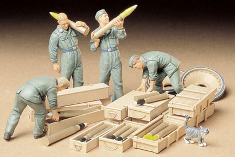 Tamiya Paint - Hobby Kits - German Tank Ammo Crew 1:35 - 35188 Tamiya Paint - Hobby Kits - German Tank Ammo Crew 1:35 - 35188
