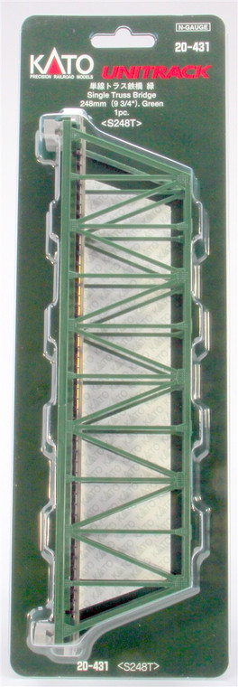 Kato - N Sgl Truss Bridge Grn 248mm - 20431