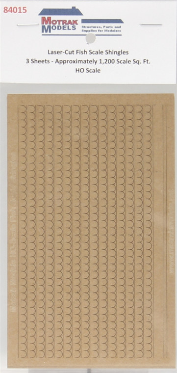 Motrak Models - Ho FISH SCALE SHINGLES - 84015