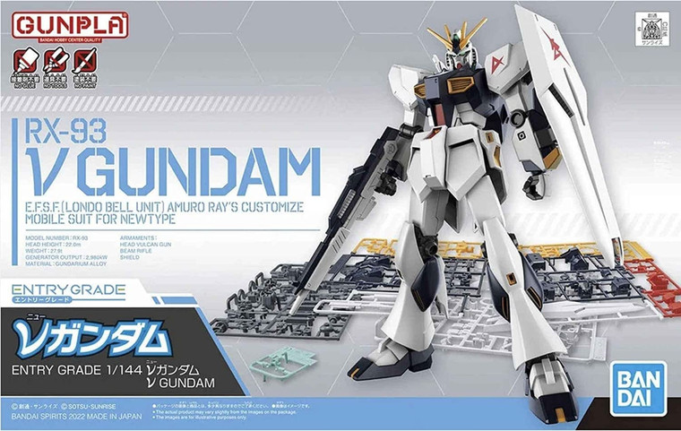 Bandai - Gundam Models - Nu Gundam EG 1:144 - 2618663