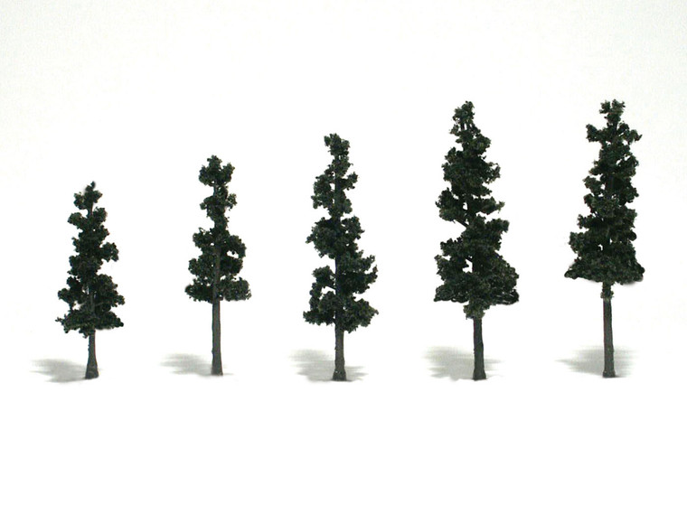 Woodland Scenics - Rm Conifer Trees 2 1/2'-4' 5pk - 1560