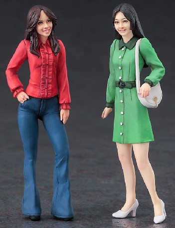 Hasegawa Models - Girl Figures Casual Dress 1:24 - 29106
