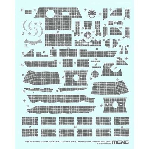 Meng Models - Sd.KfZ.171 Panther Decal Type2 - SPS051