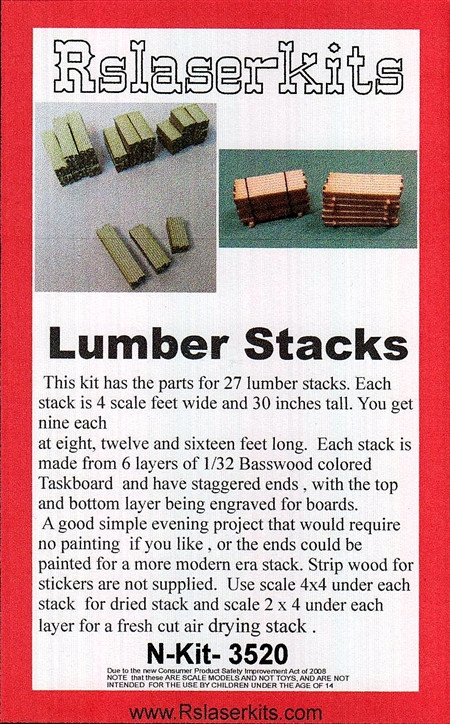 RS Laser Kits - N Lumber Stacks - 3520