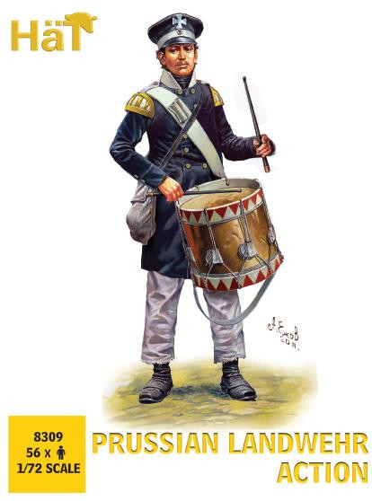 HaT Industries Figures - Prussian Landwehr Action - 8310