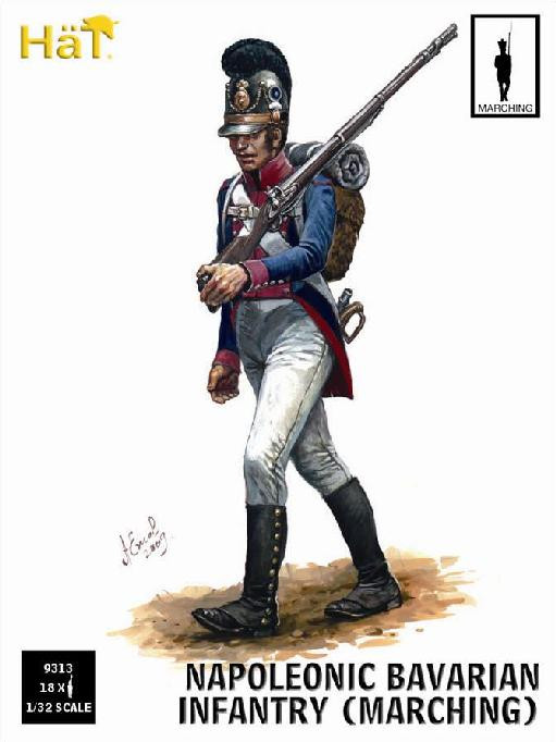 HaT Industries Figures - Bavarian Infantry Marching1:32 - 9313