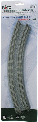 Kato - N 414/381mm Dbl Curve Track Co - 20181