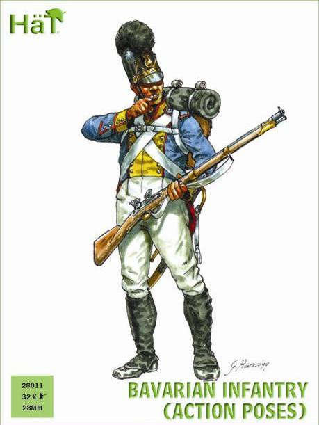 HaT Industries Figures - Bavarian Infantry Act Pose 28m - 28011