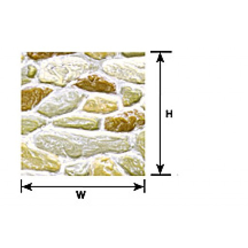 Plastruct - Ps-65 1:24 Field Stone Sheet - 91564