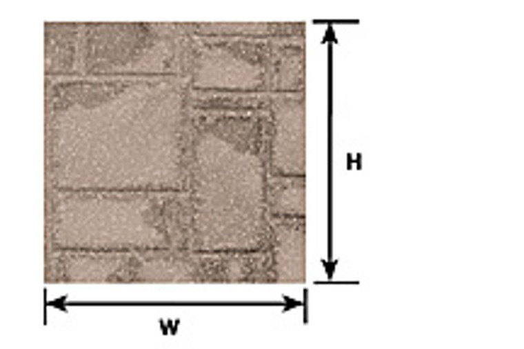 Plastruct - 1:24 Patio Stone Sheet 2Pk - 91593