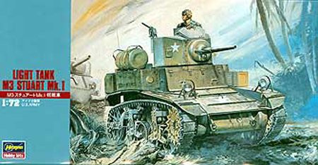 Hasegawa Models - M3 Stuart Mk 1 Light Tank 1:72 - 31103