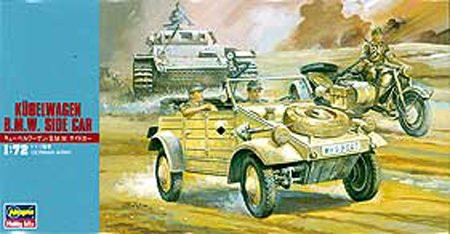 Hasegawa Models - Kubelwaden w/Sidecar 1:72 - 31112