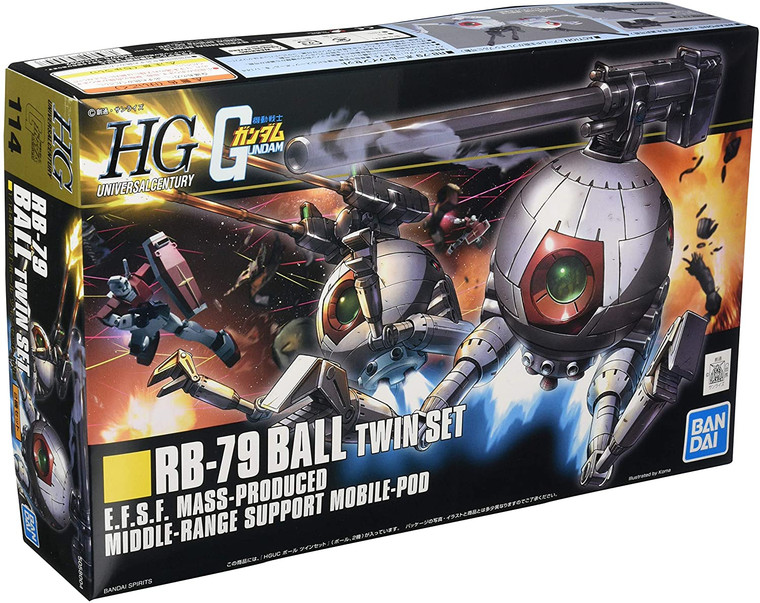Bandai - Gundam Models - 114 Rb-79 Ball Twin Set HGUC 1:144 - 2104592