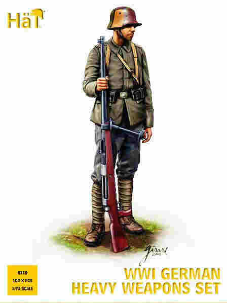 HaT Industries Figures - Ww-I German Hvy Weapons 1:72 - 8110