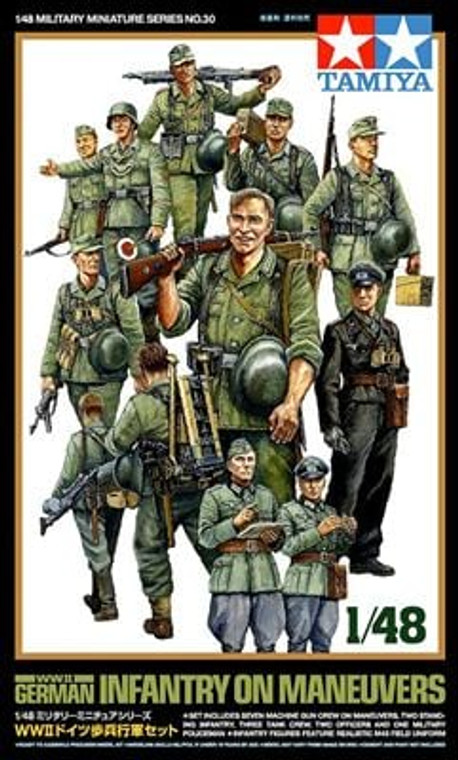 Tamiya Paint - Hobby Kits - WW-II GER INFANTRY On Manuevers 1:48 - 32530 Tamiya Paint - Hobby Kits - WW-II GER INFANTRY On Manuevers 1:48 - 32530