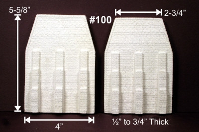 Monroe Models - HO Bridge Abutment CutStone2pk - 100