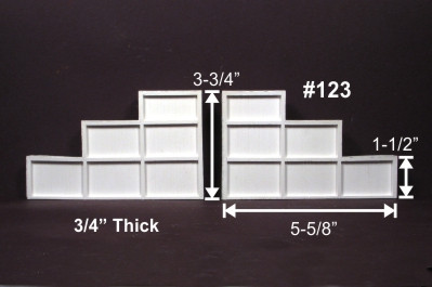 Monroe Models - HOn3 WingWalls Wood 2pk - 123