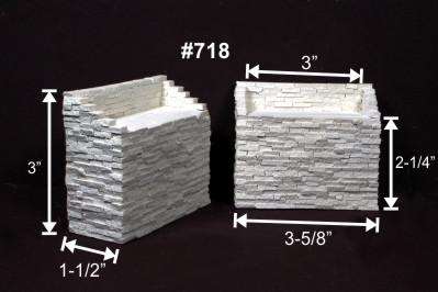 Monroe Models - HOn3 Brdge Abutmnt SpltStne2pk - 718