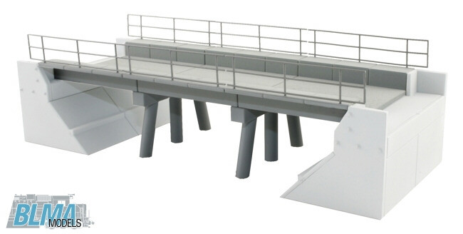 BLMA Models RR - Ho Concrete Seg Bridge Kit B - 4391