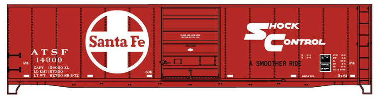Accurail - Ho 50'Steel Boxcar Atsf - 5501
