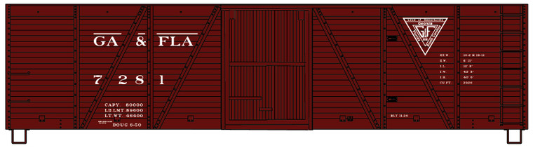 Accurail - Ho 40'Wood Boxcar G&F - 7209