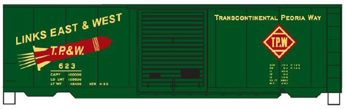 Accurail - Ho 40'Ps-1 Boxcar Tp&W - 15931