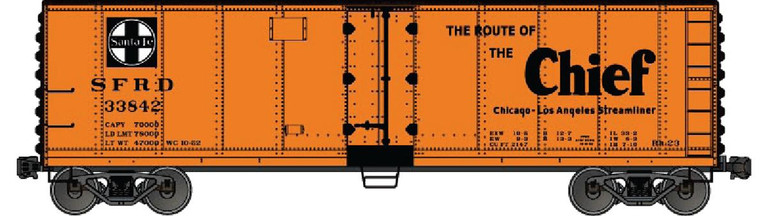 Accurail - Ho Steel Reefer Atsf The Chief - 80622