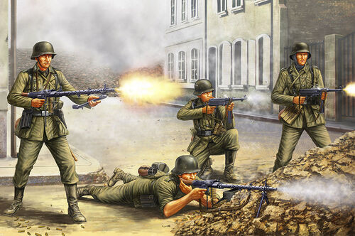 Hobby Boss Models - German Infantry The Barrage Wall 1:35 - 84416