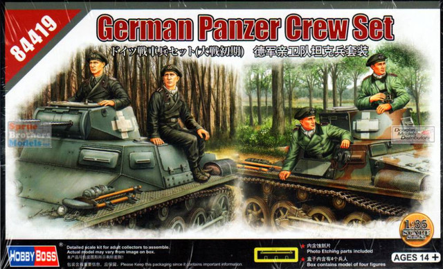 Hobby Boss Models - German Panzer Crew Set 1:35 - 84419