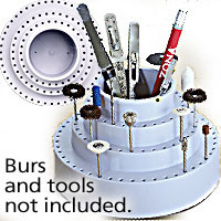 Zona Tools - Rotating Bur Holder W/Storage - 37865
