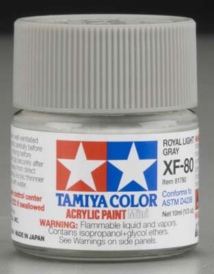 Tamiya Paint - Hobby Kits - Xf-80 Navy Gray Mini 6@2.90 - 81780