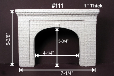 Monroe Models - HO Tunnel Portal CutStone Dbl - 111