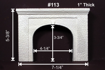 Monroe Models - HO Tunnel Portl RandomStne Dbl - 113