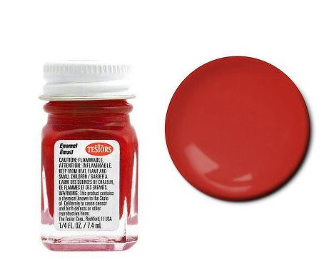 Testors Paints - Stop Light Red 6@2.99 - 1105