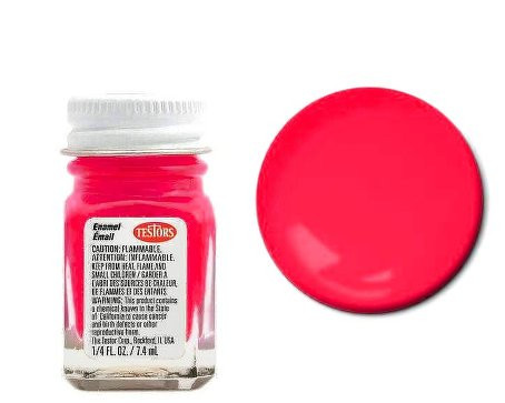 Testors Paints - Fluorescent Pink 6@2.99 - 1178
