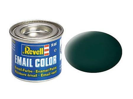Revell Paint & Supplies - Dark Green Mat 14ml 6p - 32140