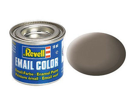 Revell Paint & Supplies - Earth Brown Mat 14ml 6p - 32187