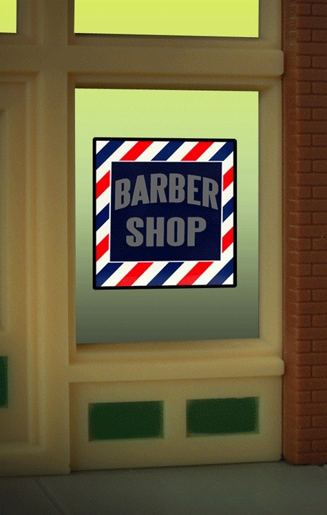 Miller Engineering - Barber Window Sign - 8930