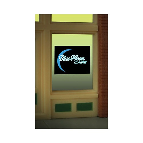 Miller Engineering - O/Ho Blue Moon Cafe Windowsign - 8960