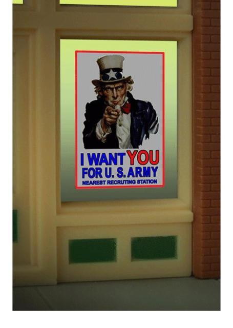 Miller Engineering - Uncle Sam Window Sign - 9005