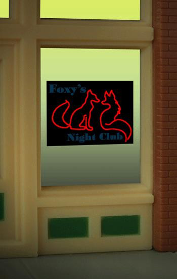 Miller Engineering - Ho/N Foxy'S Window Sign - 9010